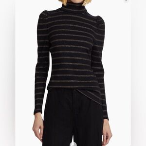 Veronica Beard
Cedar Turtleneck Rib-Knit Top